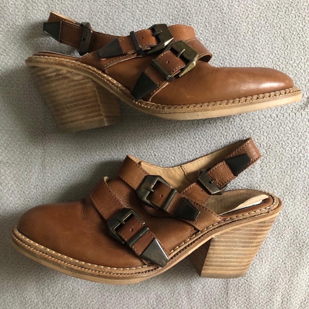ASOS leather sling back w/heel